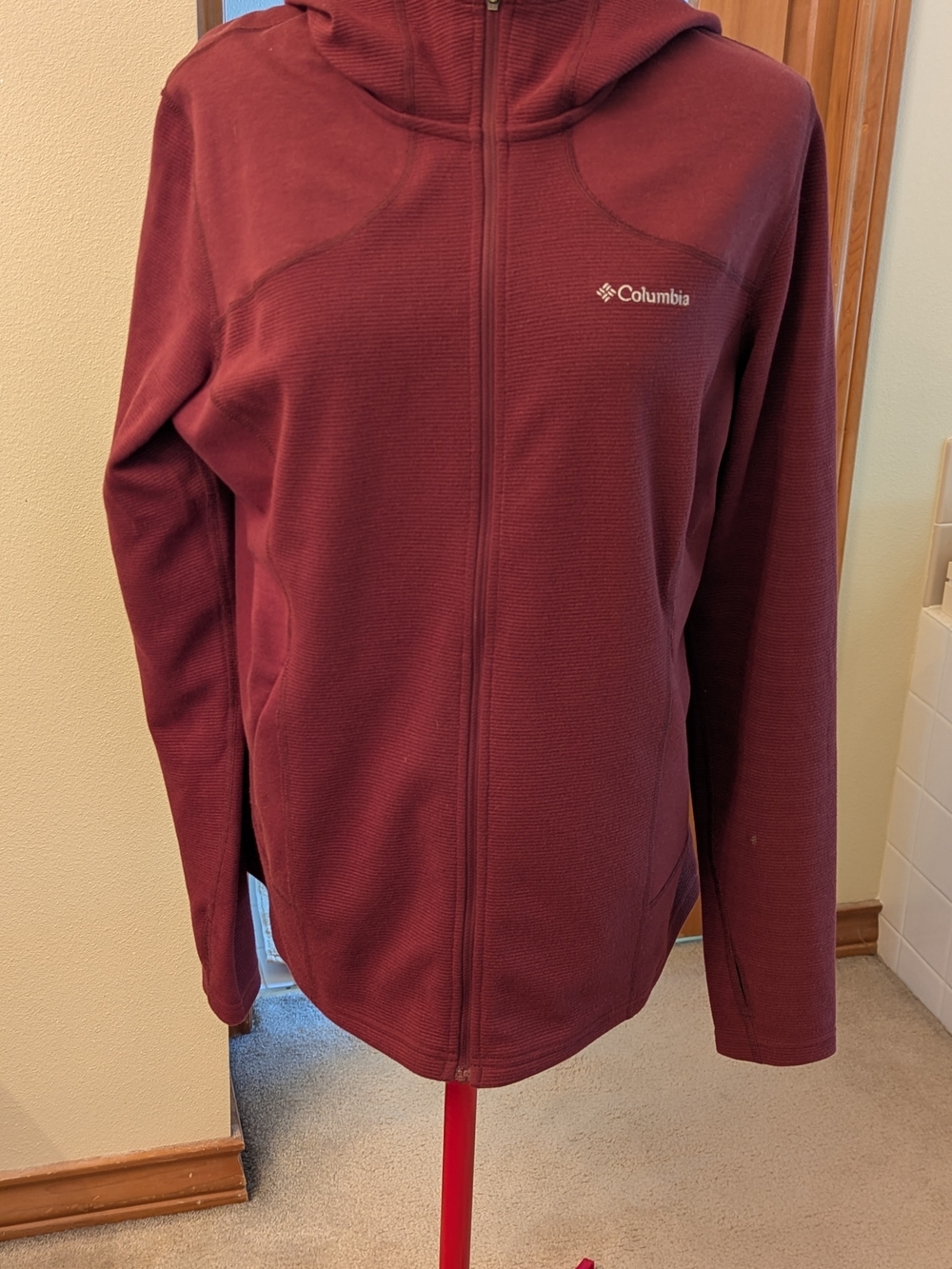 Columbia Women's Burgundy Full-Zip Hooded Jacket